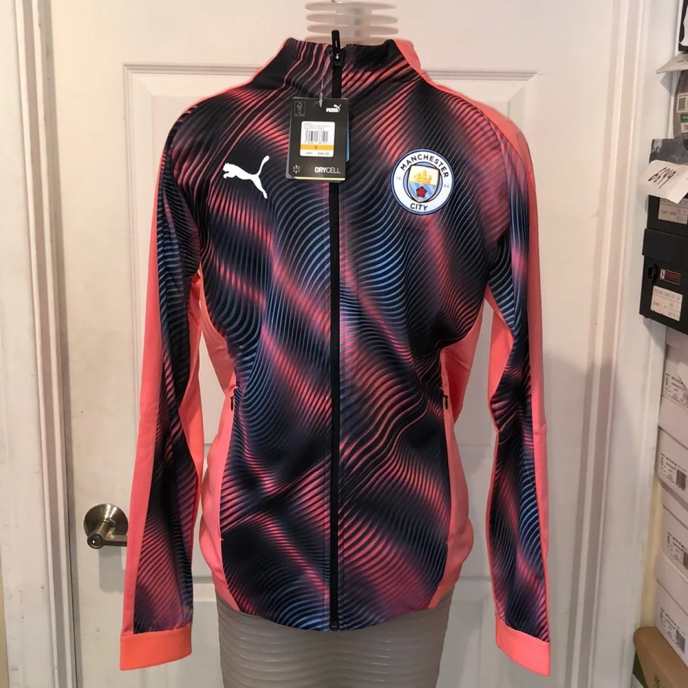 NWT PUMA MANCHESTER CITY 1894 zip-up zipper Jacket S M L sport running t…